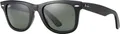 Ray-Ban ORIGINAL WAYFARER CLASSIC, Erwachsener, Uni, Quadratisch, Schwarz, Nicht-polarisierte Linse, Azetat
