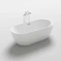 Badewanne freistehend 170cm Standbadewanne Badewanne mit Armatur Acrylwanne