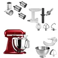 KitchenAid Küchenmaschine Artisan | 5KSM175PSECA | STARTER PAKET inkl. Gemüseschneider, Fleischwolf und vielem Zubehör | Dein Einstieg in die KitchenAid-Welt! (Liebesapfel Rot)