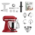 KITCHENAID® 5KSM175 Artisan Küchenmaschine inkl Fleischwolf Gebäckaufsatz & Buch