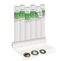 Veluxis Glattvlies Vliestapete weiß – Renoviervlies Untertapete 6er Set, 6 x 10,05 m x 0,53 m, 130g/m², überstreichbar, rissüberbrückend, formstabil