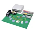 vidaXL Spiel Kombiniertes Poker/Blackjack Set mit 600 Laserchips Aluminium