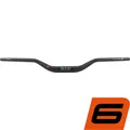Ergotec Fahrrad Lenker Bügel RISER BAR 50 12° Ø35,0mm Schwarz SL 6 Aluminium