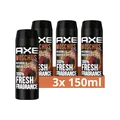 Axe Bodyspray Moschus Deo ohne Aluminium sorgt 48 Stunden lang für effektiven Schutz vor Körpergeruch 3x 150 ml