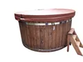 JVmoebel Whirlpool-Badewanne Holz-Badefass mit Heizung für entspannende Wellnessmomente, Made in Europe