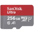 SanDisk microSDXC Ultra 256GB (A1/UHS-I/Cl.10/150MB/s) + Adapter Mobile microSDXC-Karte 256 GB A1 Application Performance Class, UHS-Class 1