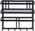 Wenko Gala Multifunktionalsregal, 6-Haken, schwarz