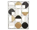 Atmosphera Créateur d'intérieur Wanddekoobjekt Geometrische Wanddekoration aus Metall, 76 x 101 cm (1 Stk., Deko-Objekt)