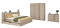 Parisot Komplettschlafzimmer Escale in Japanische Eiche mit 140er Doppelbett, (Komplett-Set, 5-tlg., in verschiedenen Varianten wählbar), in verschiedenen Varianten wählbar