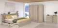 Schlafzimmer Set Bett Parisot Escale 21 Eiche 140x200cm Kommode Kleiderschrank