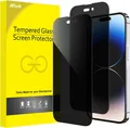 iPhone 14 Pro 6.1" Sichtschutz Panzerglasfolie Kratzfest Anti-Spy 2er Pack