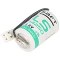 3.6V Ersatzbatterie CR1/2AA mit Kabel und Stecker passend für die Siemens 575332