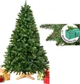 Merry Tree Premium künstlicher Weihnachtsbaum 180cm Mix aus PE + PVC + Holzfuß