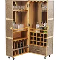 Kare Design Schrankkoffer Bar West Coast, Hausbar, Kofferbar rollbar, 154x60x60cm (H/B/T)