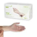 Medi-Inn+ Vinyl Comfort Einweghandschuhe, Gr. S, 1 x 100er-Pack, Untersuchungs- und Schutzhandschuhe