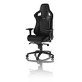noblechairs EPIC, PC-Gamingstuhl, 120 kg, Gepolsterter Sitz, Gepolsterte Rückenlehne, Aluminium, Schwarz - Schwarz