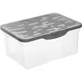 Rotho Kunststoff AG Rotho RANGER Box, Aufbewahrungsbox aus Kunststoff, Füllmenge: 13 Liter, A4, transparent / anthrazit 1789108812