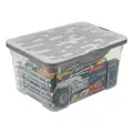 Rotho Ranger Aufbewahrungsbox 13l mit Deckel, Kunststoff (PP) BPA-frei, anthrazit, A4/13l (39.0 x 27.0 x 17.5 cm)