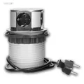 Schreibtisch-Einbausteckdose 230V/16A 4-fach Tisch-Einbau-Steckdose versenkbar