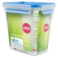 emsa Frischhaltedose CLIP & CLOSE 16,3 cm hoch transparent 1,5 l, 1 St.