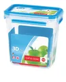 Emsa Clip & Close 3D Perf Clean Frischhaltedose Frischhaltebox  Vorratsdose 1,6L