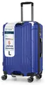 4FLY Aluminium-Rahmen Hartschalen Reisekoffer L 68 cm (69L) aus PC+ABS – mit TSA-Schloss, 4 Spinner-Doppelrollen, Reisegepäck