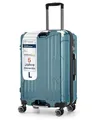 4FLY Aluminium-Rahmen Hartschalen-Reisekoffer Ultraleicht L - Groß 68 cm (69L) - Aufgabegepäck Koffer mit TSA-Schloss, 4 Spinner-Doppelrollen & Aluminium-Teleskopgriff, Trolley Reisegepäck