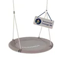 HUDORA Nestschaukel Lounge - Höhenverstellbare Hängeschaukel mit 90cm Durchmesser für bis zu 150kg - Schaukel mit geschlossener Sitzfläche - Familienschaukel für drinnen & draußen, Sand