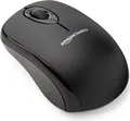 Amazon Basics Kabellose Computer-Maus mit USB-Nano-Empfänger, Schwarz