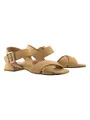 Högl Leder-Sandalen "Korinna" in Hellbraun, Größe 37, braun, Damen