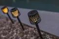 Gretita Solar Gartenleuchte schwarz mit Erdspieß 4er Pack Newgarden Lampe NEU