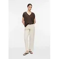 comma Weite Jeans Jeans-Hose Barrel Leg Jeans Liv in Coloured Denim beige 38