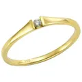 Orolino Fingerring Gold 585 mit Brillant 0,04ct. gelb 060 (19,1)