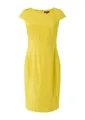 comma Kleid mit asymmetrischem Ausschnitt Zitrone 46