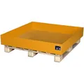 BAUER Auffangwanne 2026, orange, aus Stahl, 120 x 120cm, 230 Liter