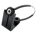 Jabra Pro 930 Duo UC DECT Kabelloses On-Ear Stereo Headset - Unified Communications Zertifiziert - mit Noise Cancelling - zur Verwendung mit Softphones in Europa - EU-Stecker, Schwarz