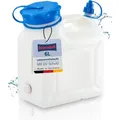 Hünersdorff Wasserkanister 817110, Weithalskanister, 6 Liter, lebensmittelecht, mit UV-Schutz und Schraubverschluss