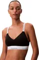 Calvin Klein Damen BH Bralette Lightly Lined Elastischer Bund, Schwarz (Black), S
