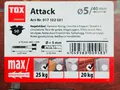 TOX Attack 5 x 40 mm Nageldübel 50 Stück