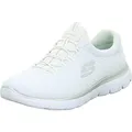 Skechers Damen Summits 12980 Turnschuhe, White Mesh/ Silver Trim, 40 EU