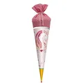 ROTH Schultüte Lieblingsstück - Einhornträume 70 cm groß - rund Stoffschultüte Spitze