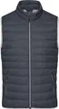 Leichte Daunenweste im klassischen Design graphite/silver, Gr. L