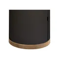 Massiver Eichensockel zu H&M Kaminofen MONO 3.0 Ofen rund modernes Design Holz