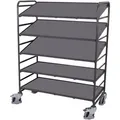 Variofit Eurokastenwagen 5 Holzböden Ral 7016