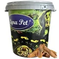 5 kg Lyra Pet® Rinderkopfhaut goldbraun, dunkel in 30 L Tonne