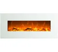 GLOW FIRE Elektrokamin Glow Fire Venus Wandkamin elektrisch mit Heizung, Elektrischer Kamin mit Fernbedienung, Timer, 3 Dekorationen, LED Feuer