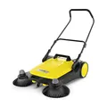 KÄRCHER Kehrmaschine S 6 Twin (Max. Flächenleistung: 2500 m²/h, 2 Seitenbesen, Kehrbehälter: 38 l, Arbeitsbreite: 860 mm, ergonomisch Schubbügel, selbststehender Kehrbehälter)