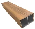 Outgarden | 3 m | Teak 60x40 mm 3 m Fassadenprofil WPC Sonnenschutz, Co extrudiert Sonnenbrecher, witterungsbeständig, lichtdurchlässig, Blendschutz, Fassadenverkleidung