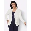 creation L Strickjacke Modal-Mix-Strickjacke beige 40