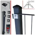 Fa-Bausysteme Doppelstabzaun Anthrazit  6-5-6 Plättchen 830 mm 30 m